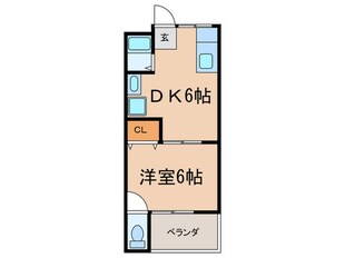 西川マンションの物件間取画像